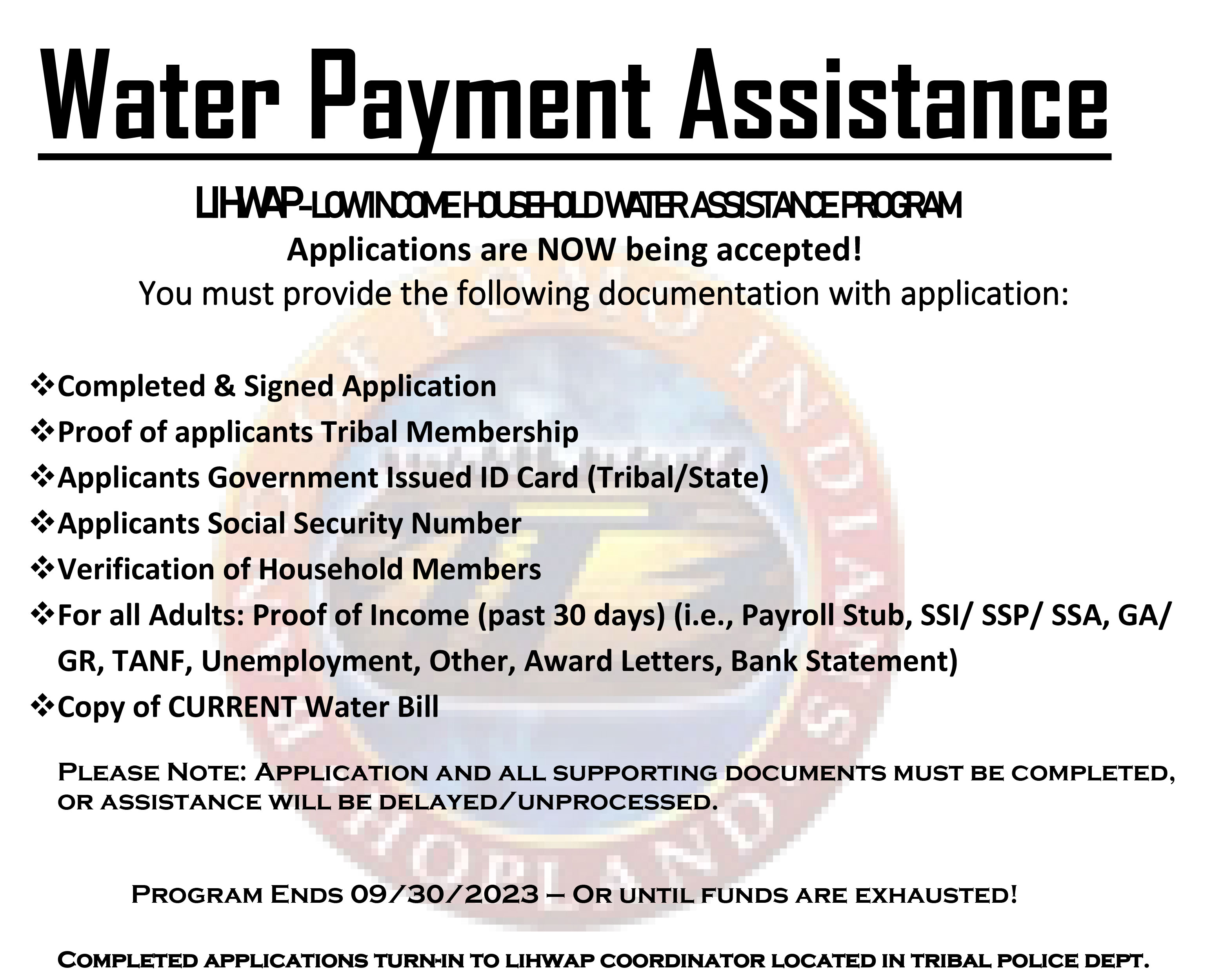 water payment